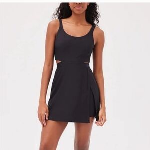 Outdoor Voices Court Open Back Dress Black Size Large